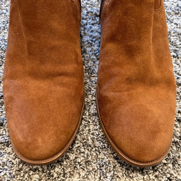 Caslon Womens Block Heel Ankle Bootie Side Zip Cushioned Insole Brown Sz 8 - Picture 11 of 12